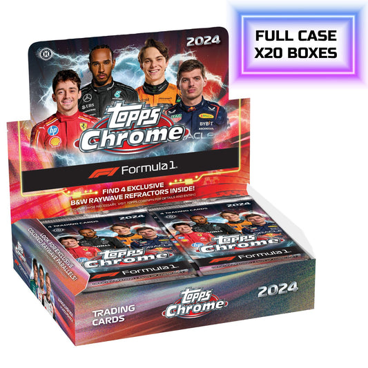 2024 TOPPS CHROME FORMULA 1 HOBBY LITE QUALIFYING LAP BOX SEALED CASE (20 BOXES)