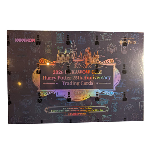 2026 Kakawow Gem Harry potter 25th Anniversary Trading Cards Hobby Box