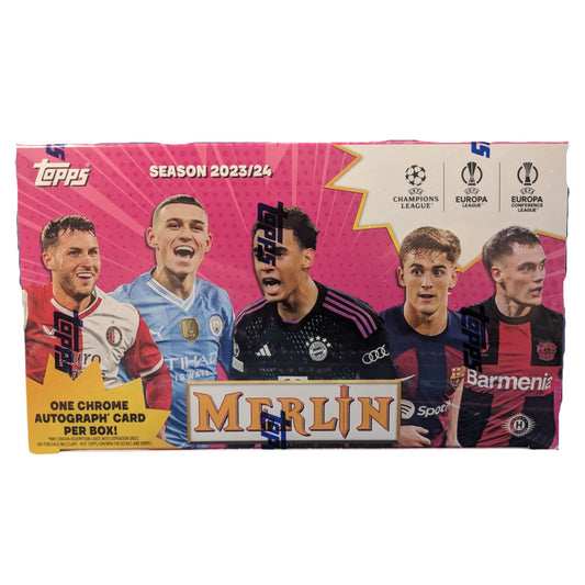 2024-24 TOPPS UCC MERLIN CHROME SOCCER HOBBY BOX