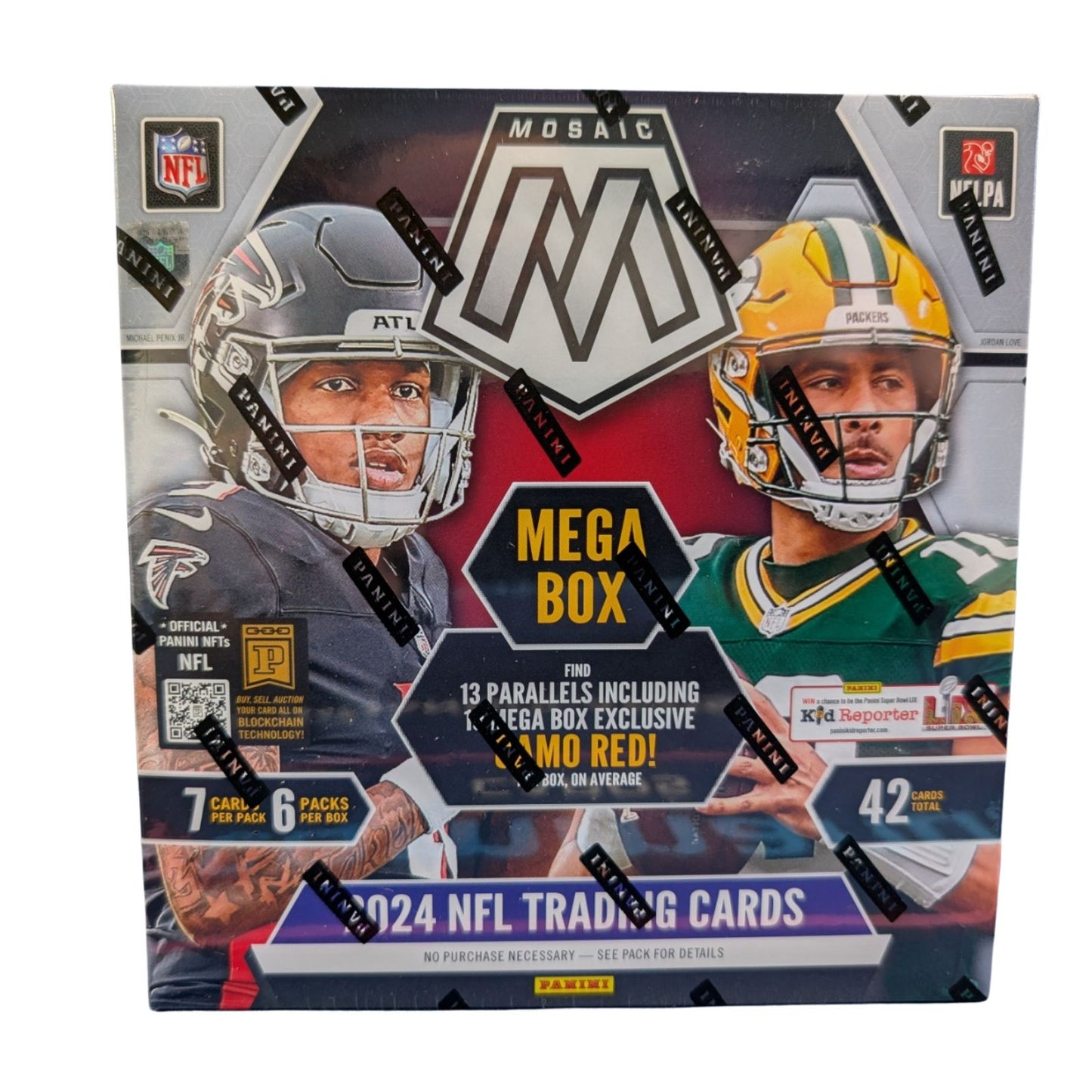 2024 Panini Mosaic Football Hobby Mega Box (Camo Red Parallels)