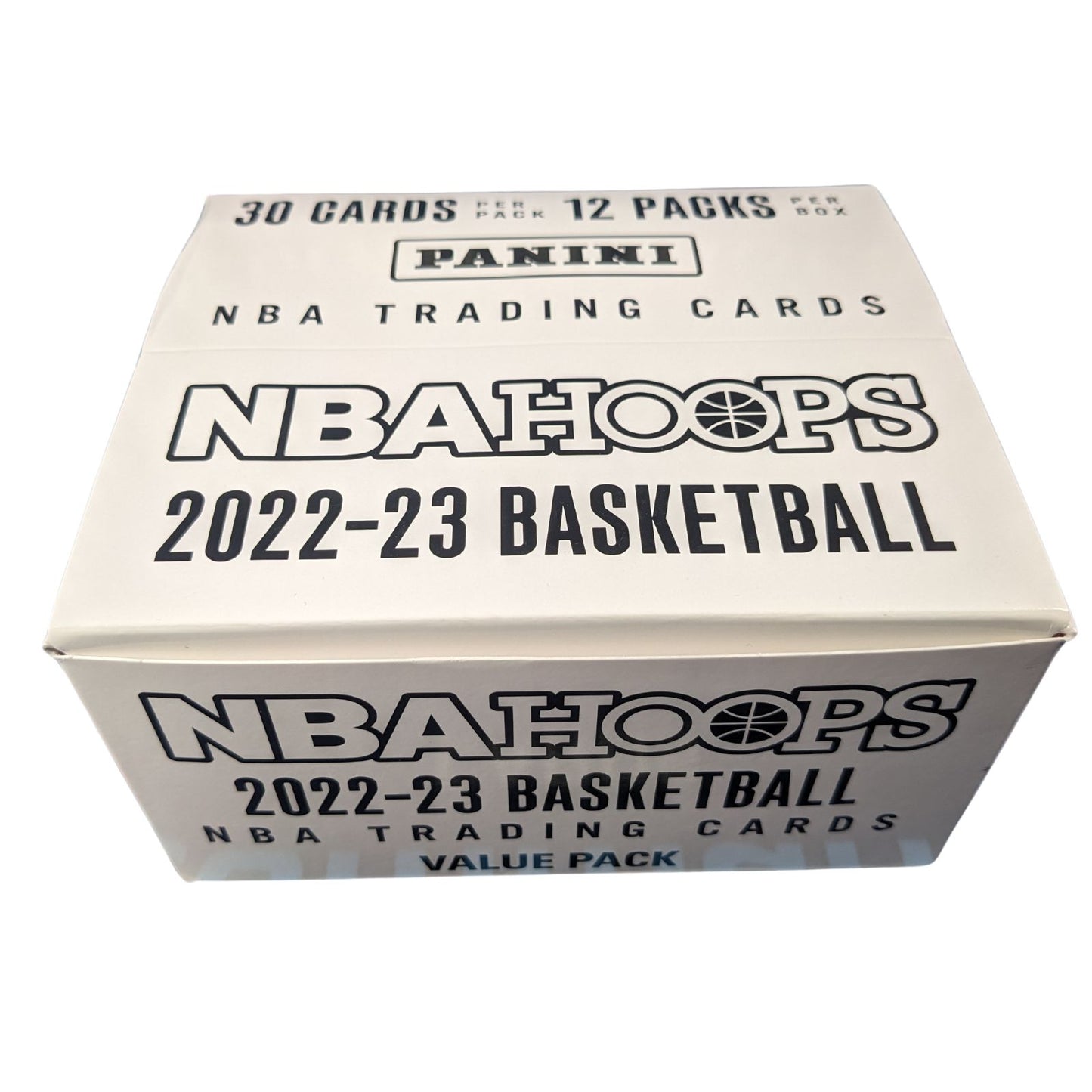 2022–23 Panini NBA Hoops Basketball, volle Cellophantose/Vorteilsbox (12 Packungen)