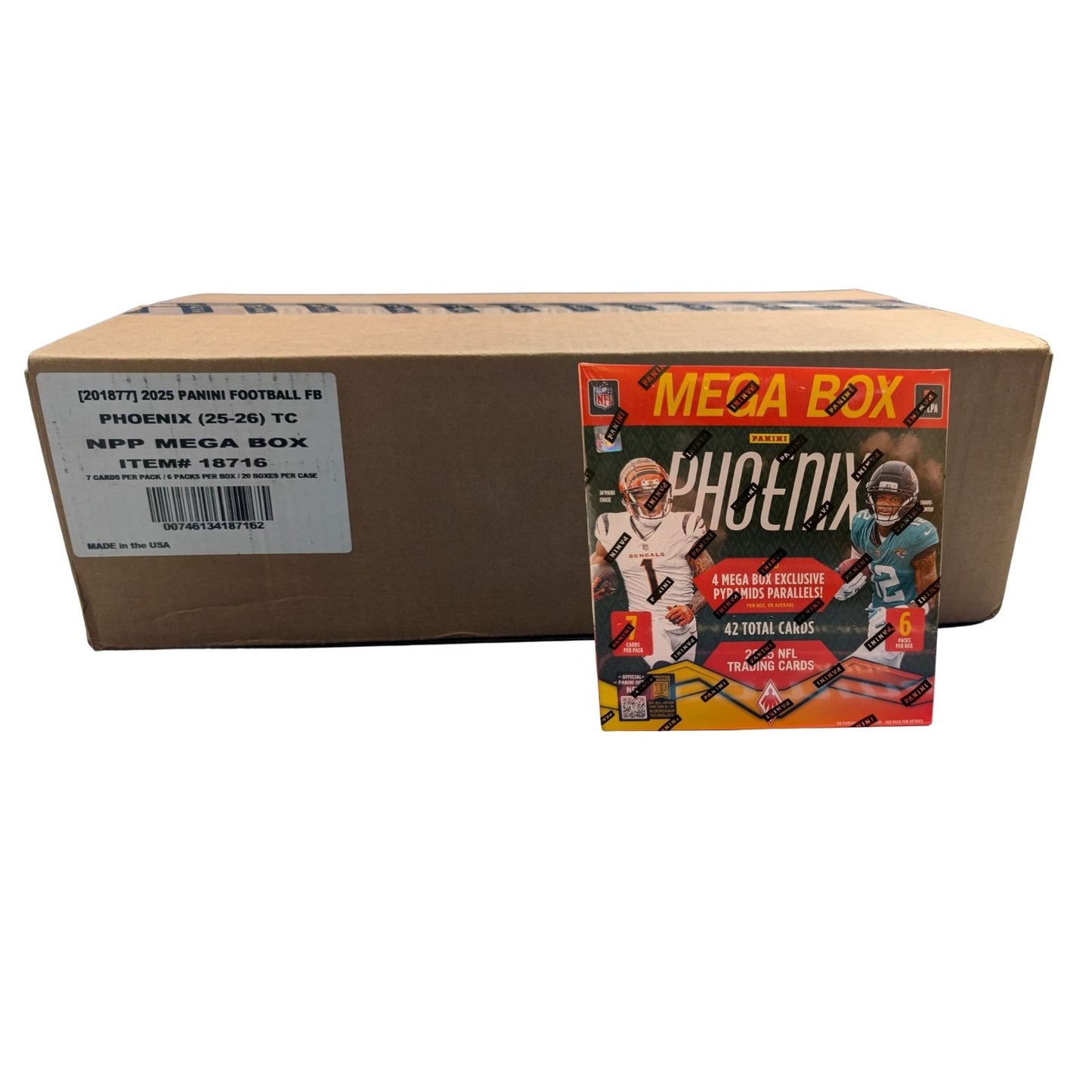 2025 Panini Phoenix Football Mega Box Sealed Case (20 Boxes)