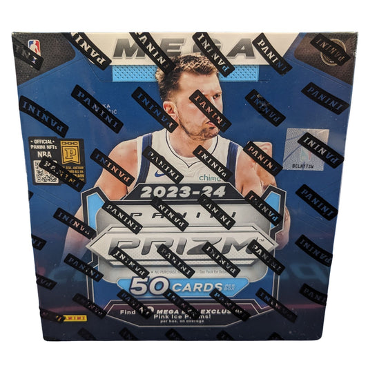 Sealed mega box of Prizm 2023-24 Basketball Cards