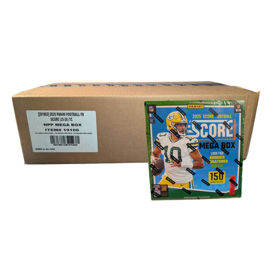 2025 Panini Score Football Mega Box Sealed Case (20 Boxes)