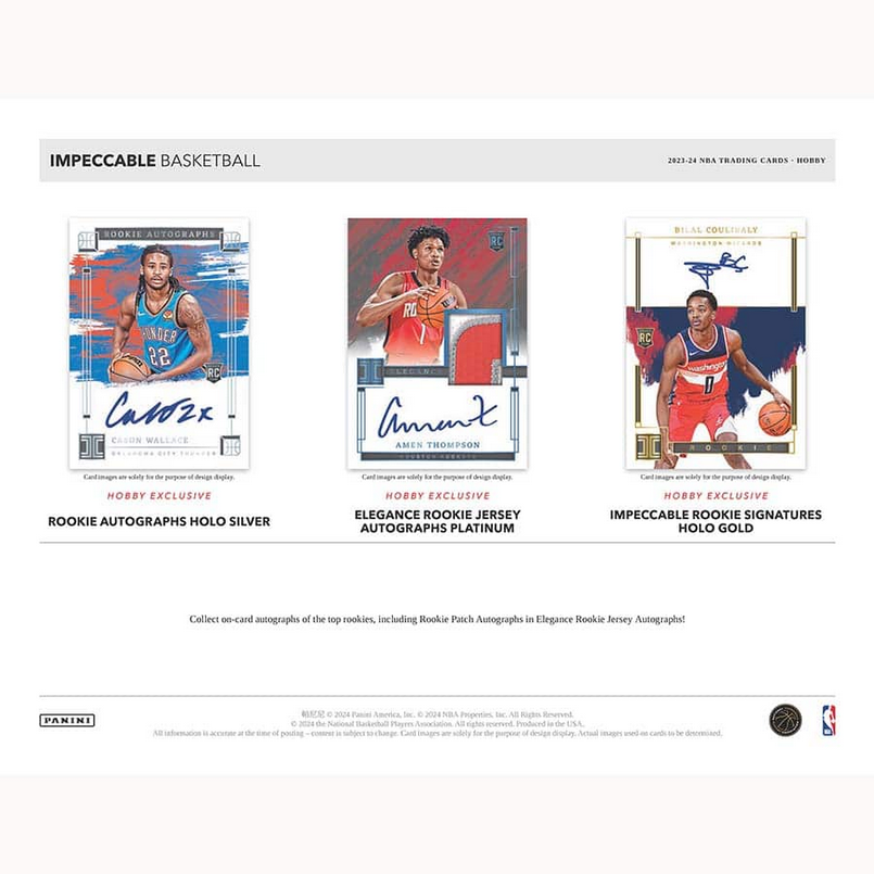 2023-24 PANINI IMPECCABLE BASKETBALL HOBBY BOX