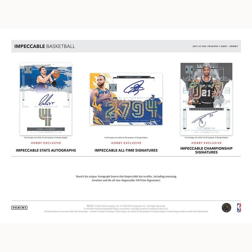 2023-24 PANINI IMPECCABLE BASKETBALL HOBBY BOX