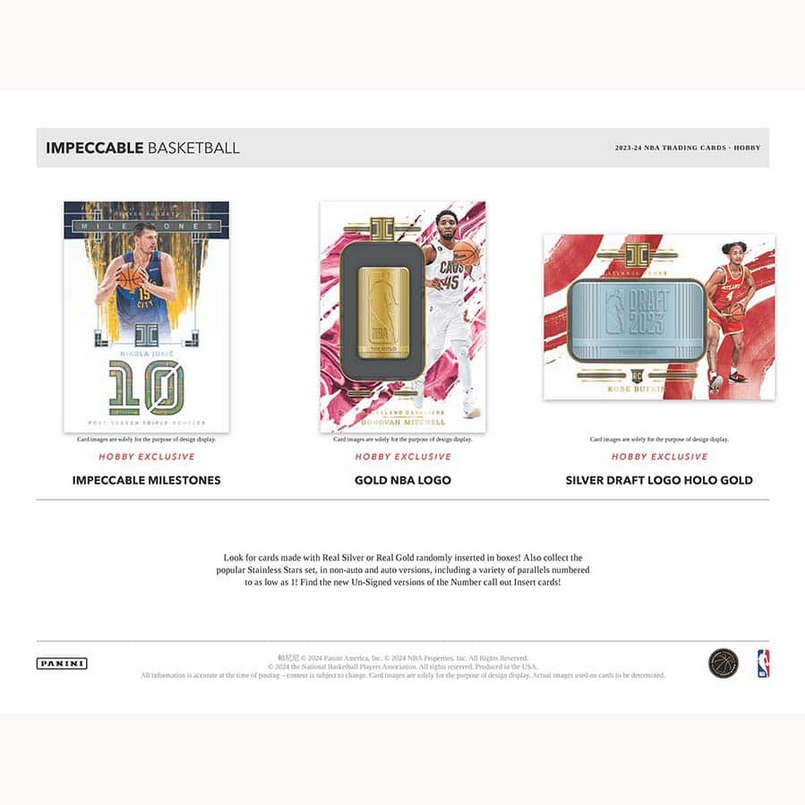 2023-24 PANINI IMPECCABLE BASKETBALL HOBBY BOX