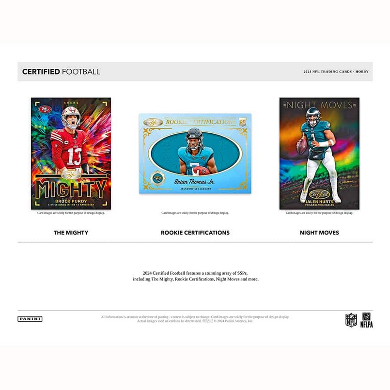 PRE ORDER - 2024 PANINI CERTIFIED FOOTBALL HOBBY BOX