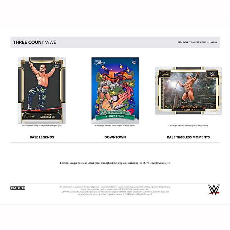 PRE ORDER - 2024 PANINI THREE COUNT WWE HOBBY