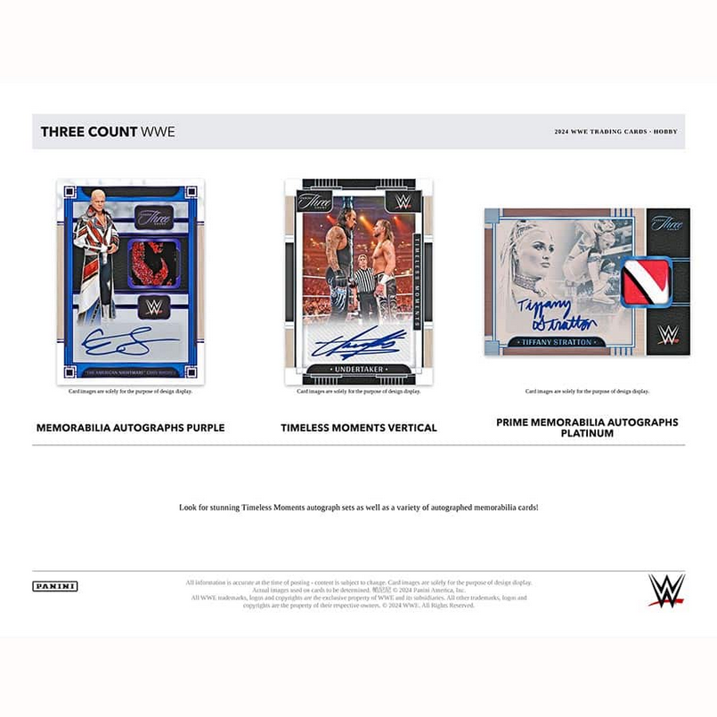 PRE ORDER - 2024 PANINI THREE COUNT WWE HOBBY