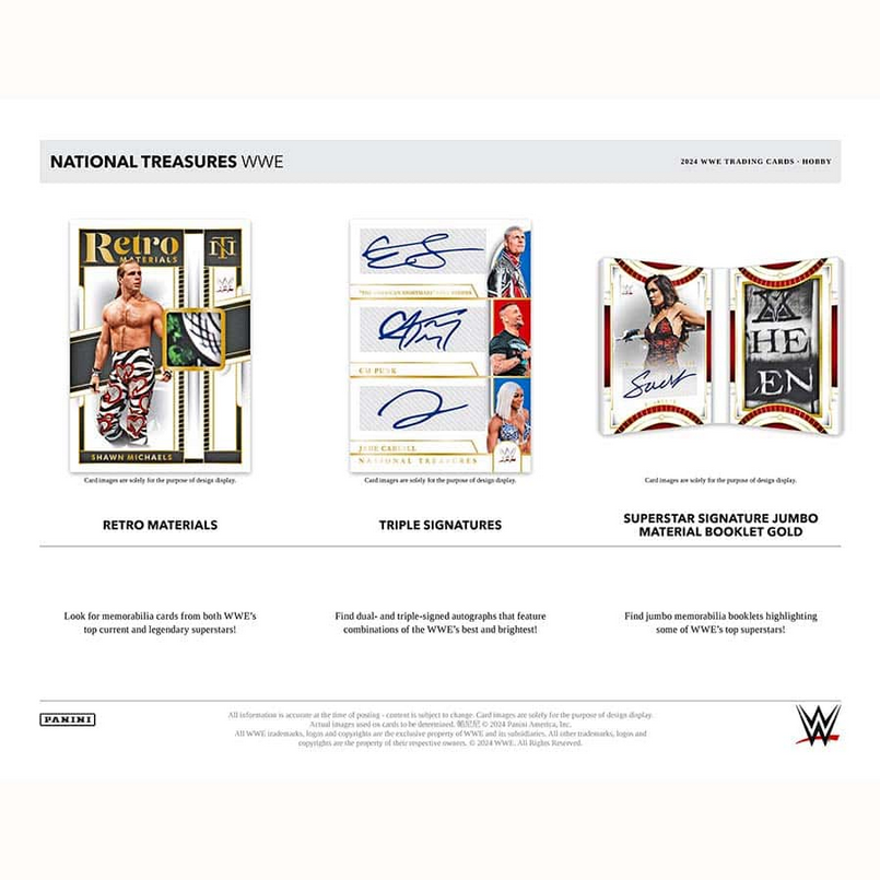 PRE ORDER - 2024 PANINI NATIONAL TREASURES WWE HOBBY