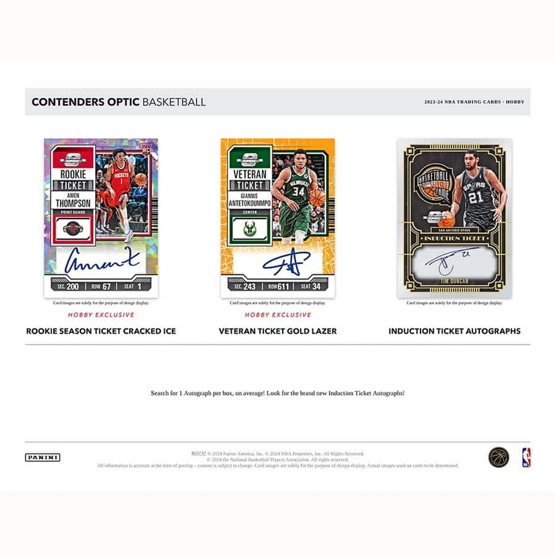 PRE ORDER - 2023/24 PANINI CONTENDERS OPTIC BASKETBALL HOBBY