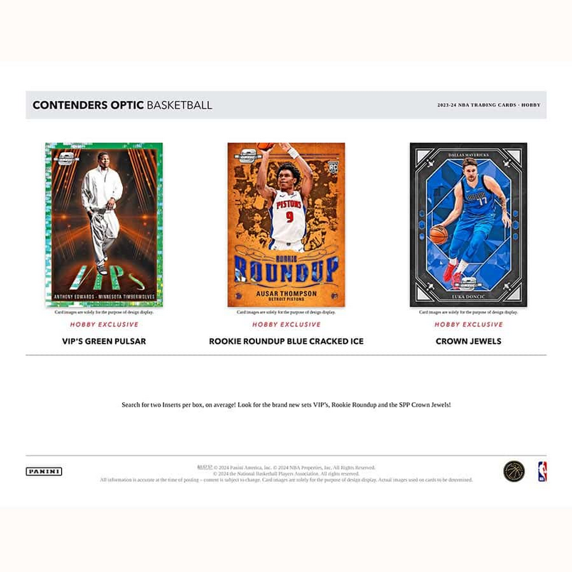 PRE ORDER - 2023/24 PANINI CONTENDERS OPTIC BASKETBALL HOBBY