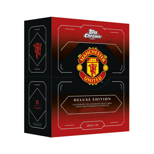 2024-25 Topps Chrome Deluxe Edition Manchester United Hobby Box