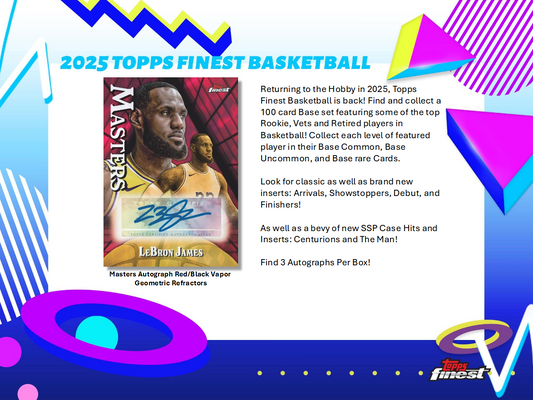 2024-25 Topps Finest Basketball Breakes Delight Box Sealed Case (8 Boxes)