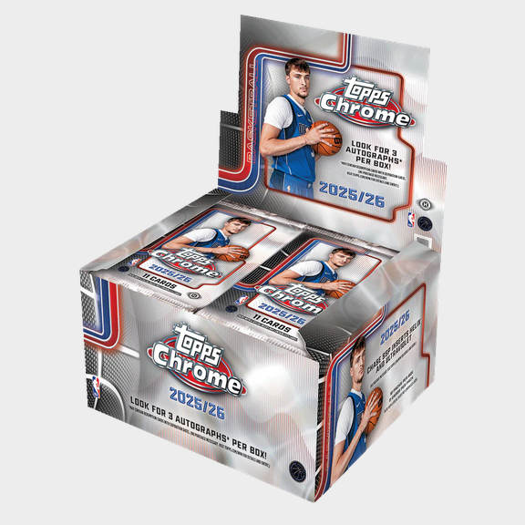 Pre Order - 2025-26 Topps Chrome Basketball Hobby Jumbo Box