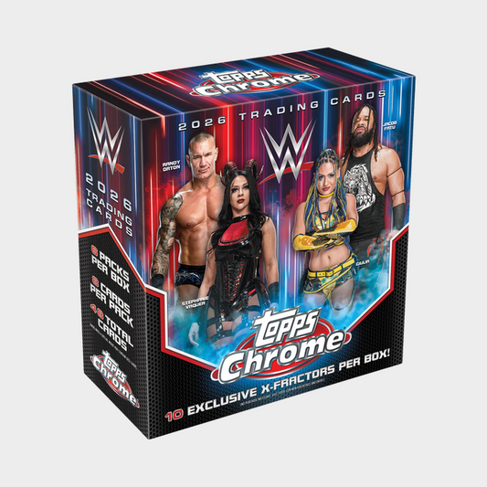 Pre Order - 2026 Topps Chrome WWE Wrestling Mega Box