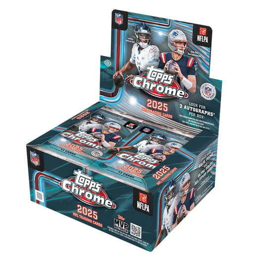 2025 Topps Chrome Football Hobby Jumbo Box