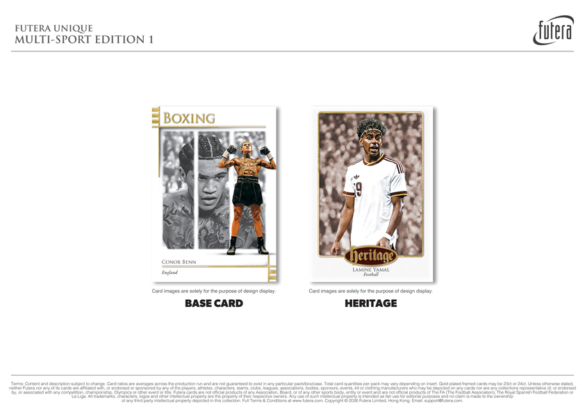 Pre Order - Futera Unique Multi Sport Edition 1 Hobby Box