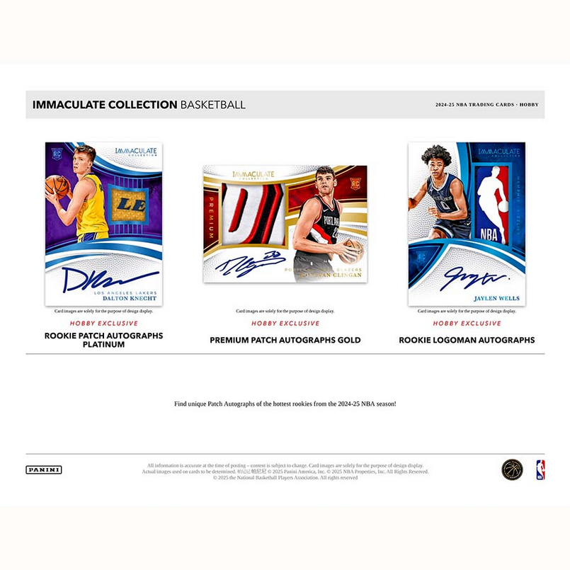 Pre order - 2024-25 Panini Immaculate Basketball Hobby Box