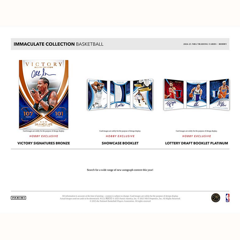 Pre order - 2024-25 Panini Immaculate Basketball Hobby Box
