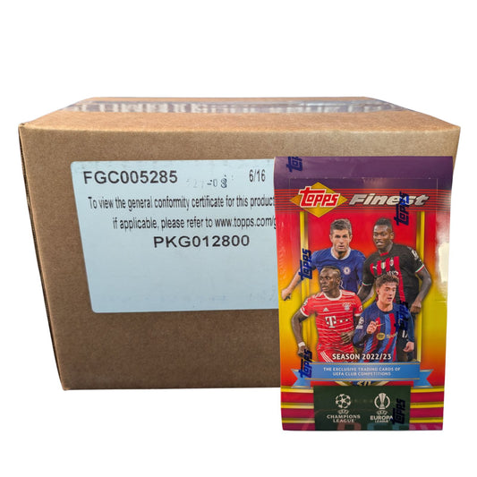 2022-23 Topps Finest Flashbacks UCC Hobby Sealed Case (6 Boxes)