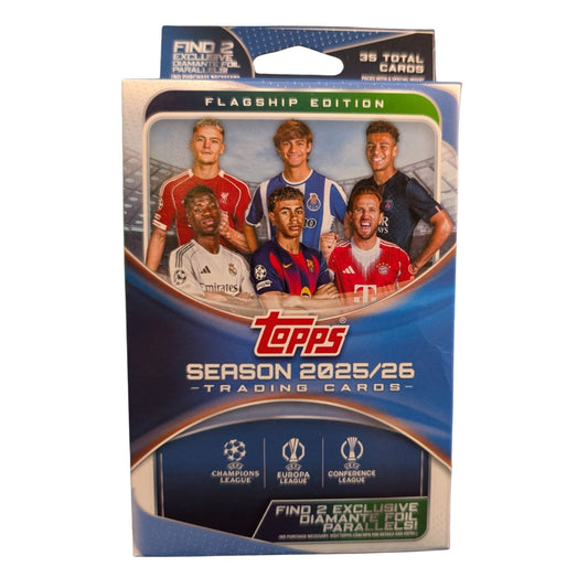 2025-26 Topps UEFA Club Competitions Flagship Soccer Hanger Box