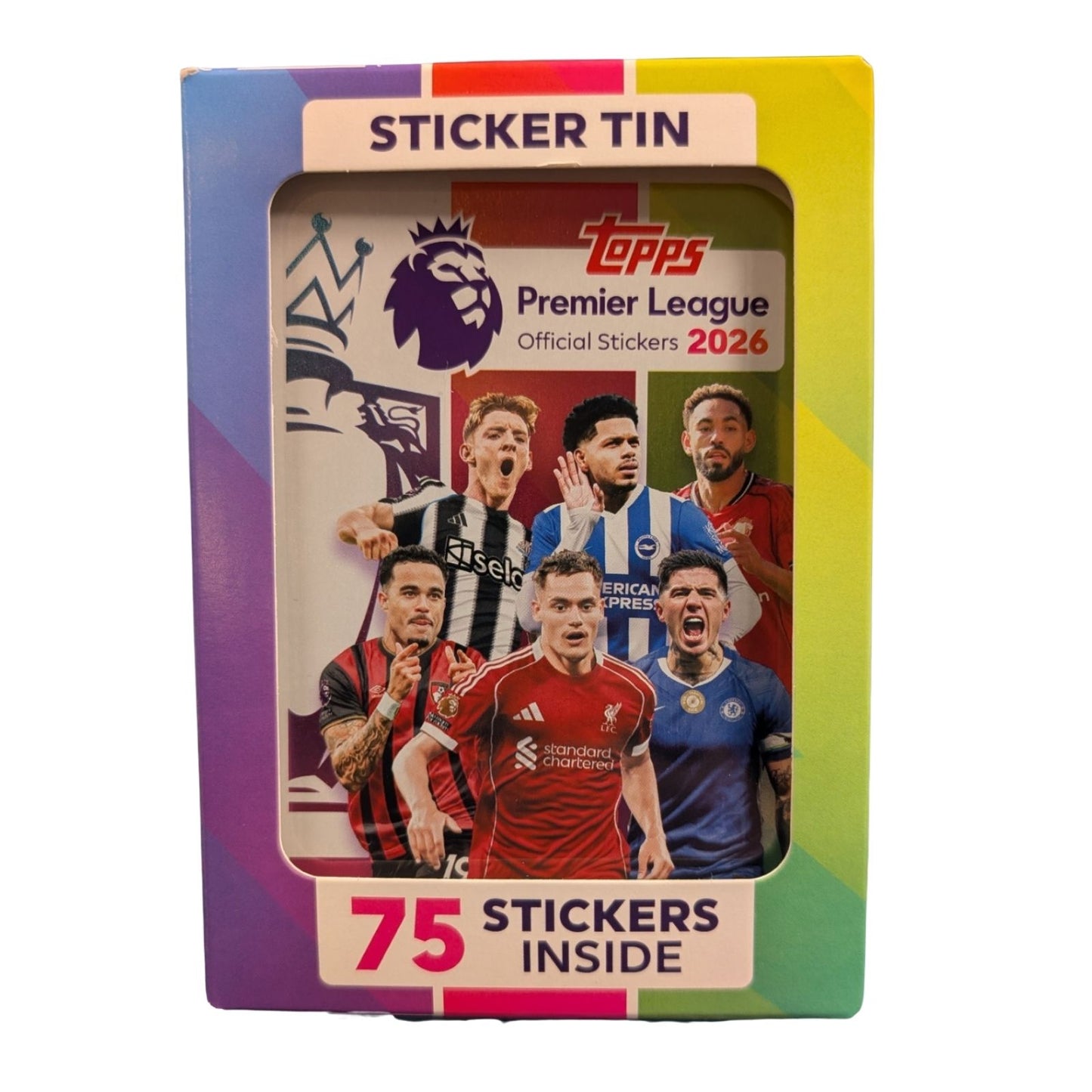2026 Topps Official Premier League Soccer Stickers Tin