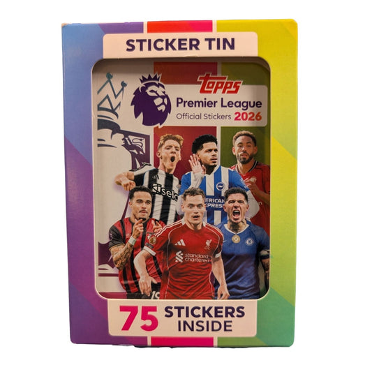 2026 Topps Official Premier League Soccer Stickers Tin