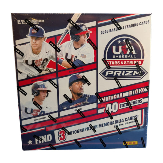 2026 Panini Prizm USA Stars and Stripes Baseball Mega Box