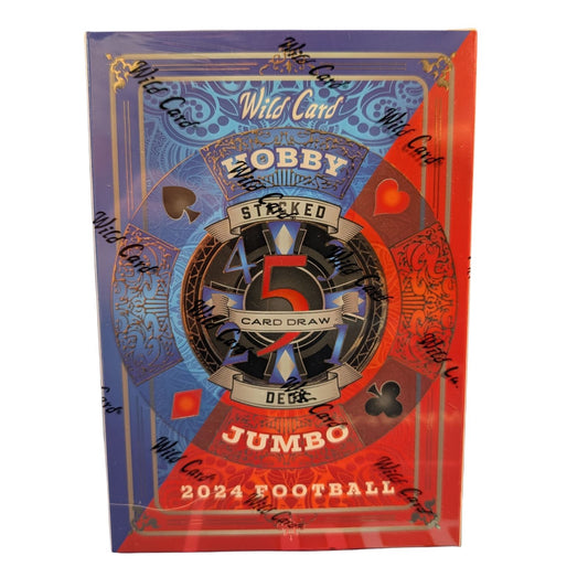2024 Wild Card Football 5 Card Draw Stacked Deck Hobby Jumbo Box