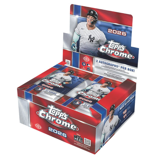 Pre Order - 2026 Topps Chrome Baseball Hobby Jumbo Box