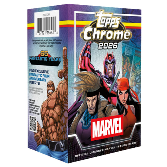 Pre Order - 2026 Topps Chrome Marvel Comics Value / Blaster Box