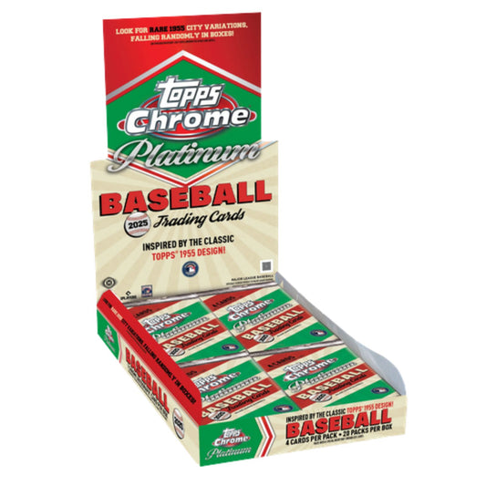 Pre Order - 2025 Topps Chrome Platinum Baseball Hobby Box