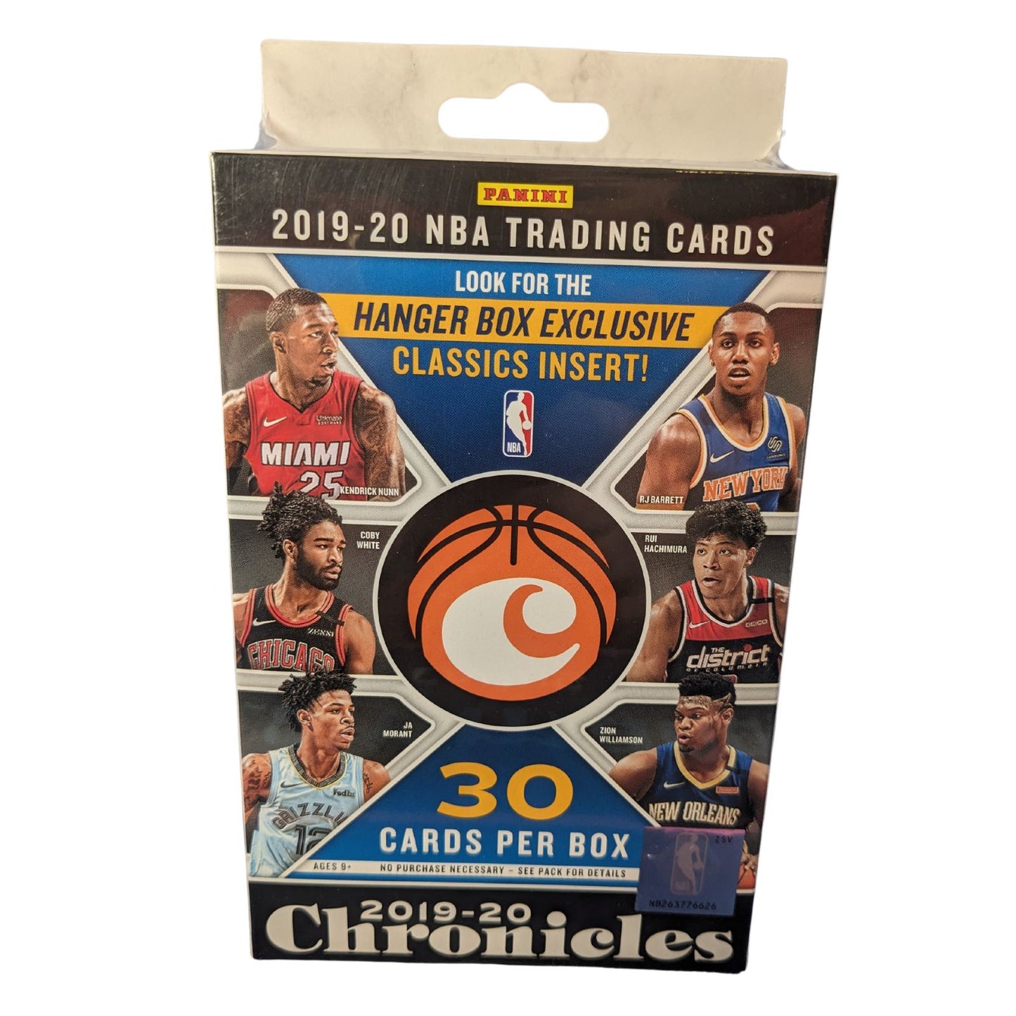 Boîte à cintres pour basket-ball Panini Chronicles 2019-20