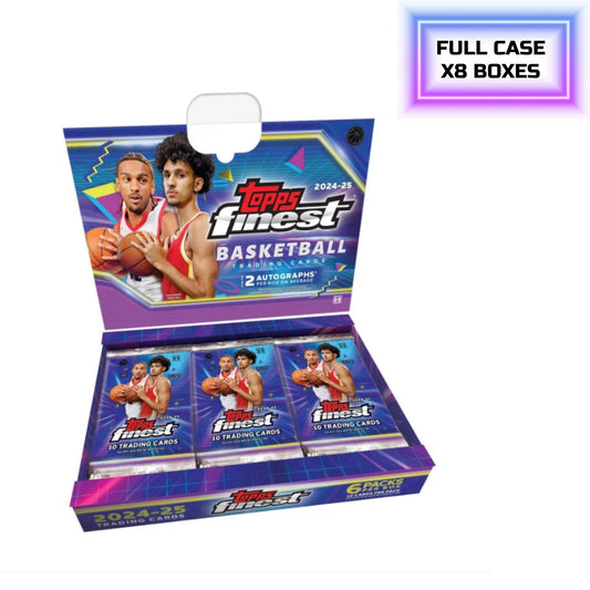 Pre Order - 2024/25 Topps Finest Basketball Hobby Box Sealed Case (8 Boxes)