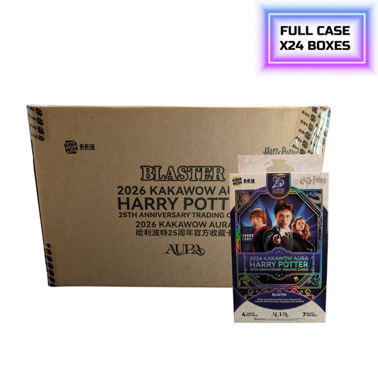 2026 KAKAWOW AURA Harry Potter 25th Anniversary Blaster Box Sealed Case (24 Boxes)