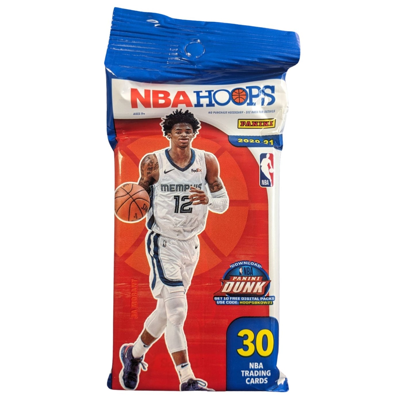 2020-21 Panini NBA Hoops Basketball Cello / Value Pack