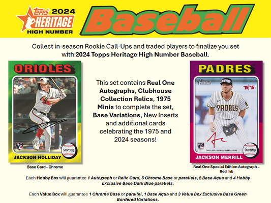 Pre Order - 2024 Topps Heritage High Number Hobby Box