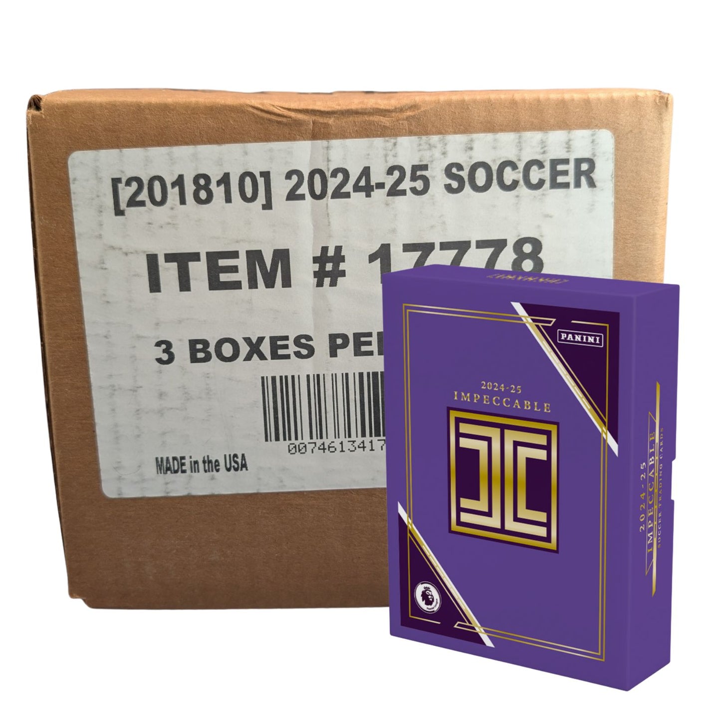 2024-25 Panini Impeccable Soccer Hobby Sealed Case (3 Boxes)