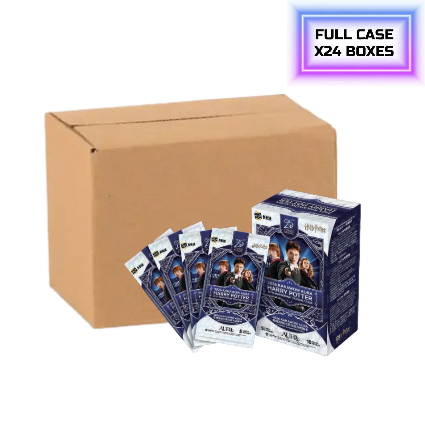Pre Order - 2026 KAKAWOW AURA Harry Potter 25th Anniversary Blaster Box Sealed Case (24 Boxes)