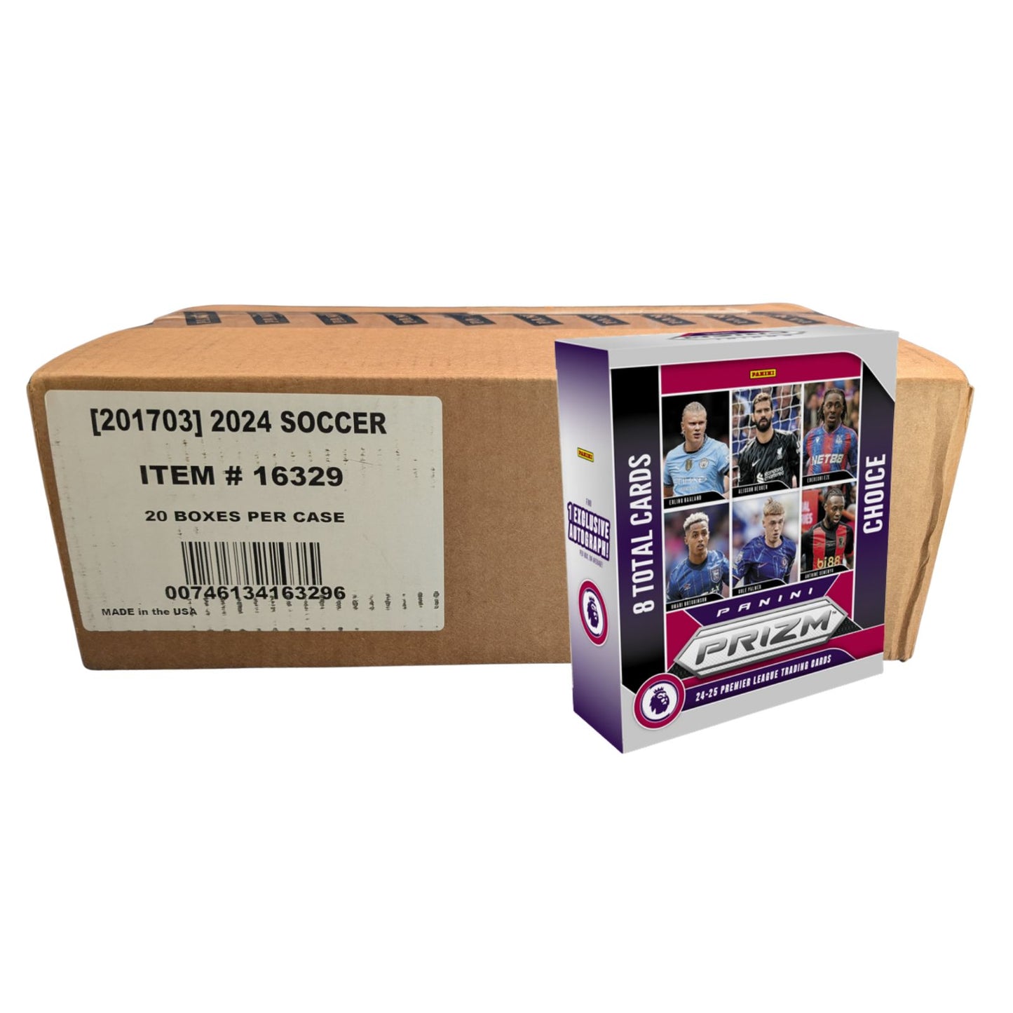 2024-25 Panini Prizm EPL Soccer CHOICE Box Sealed Case (20 Boxes)