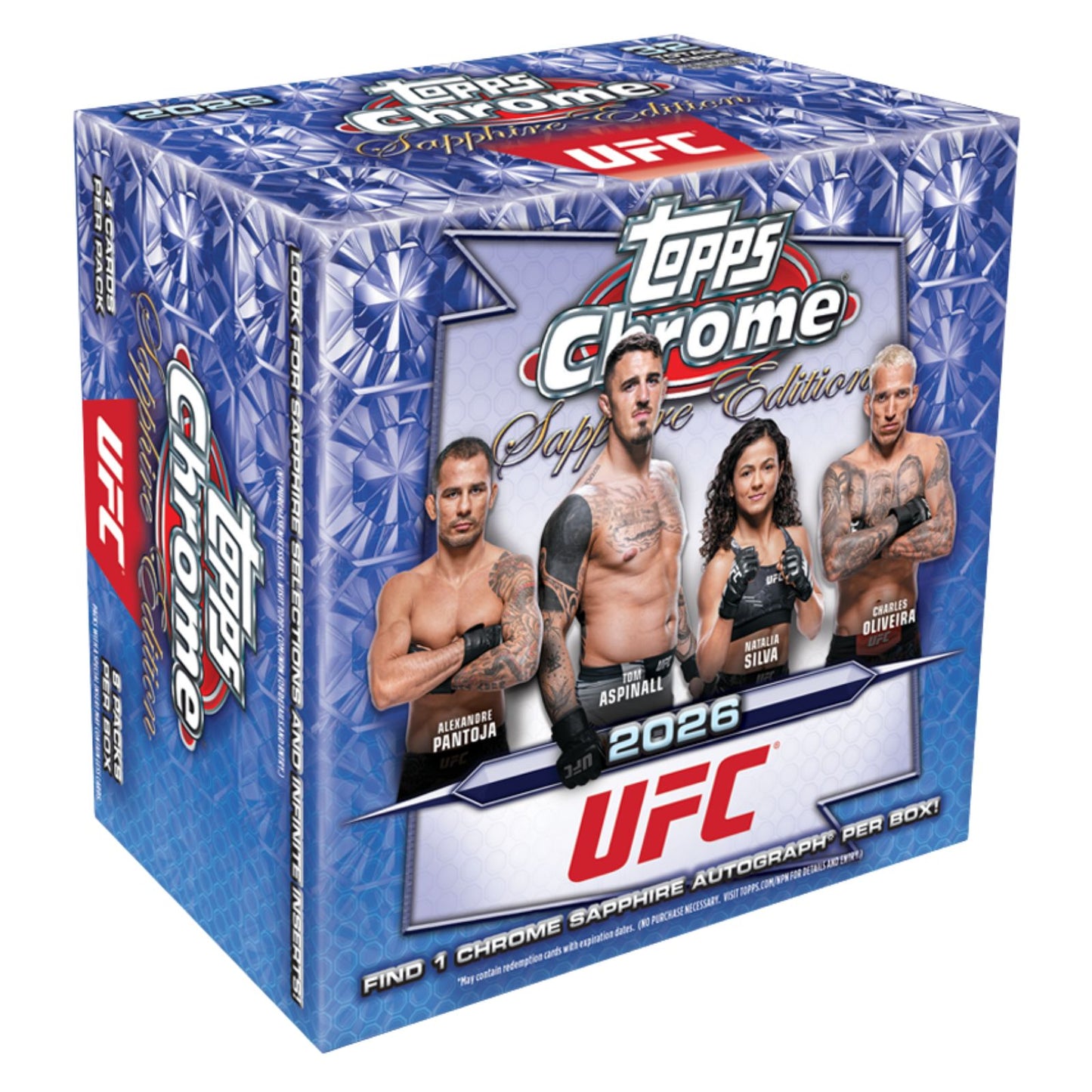 2026 Topps Chrome Sapphire UFC Hobby Box
