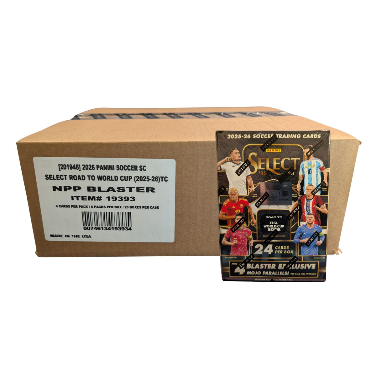 2025-26 Panini Select Road to the World Cup Soccer Blaster Box Sealed Case (20 Boxes)