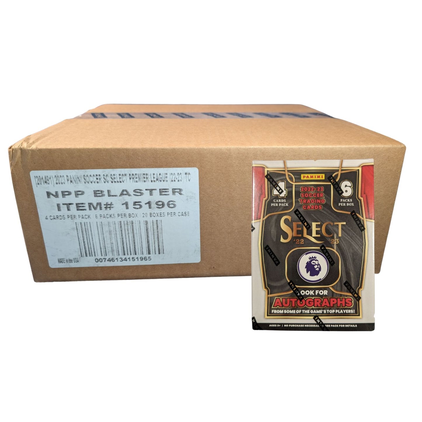 2022-23 Panini Select EPL Soccer Blaster Box Sealed Case (20 Boxes)