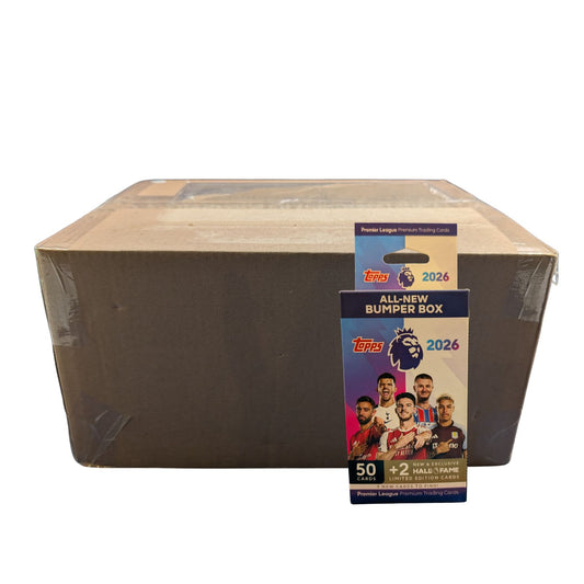 2026 Topps Premier League Soccer Bumper Box Sealed Case (30 Boxes)