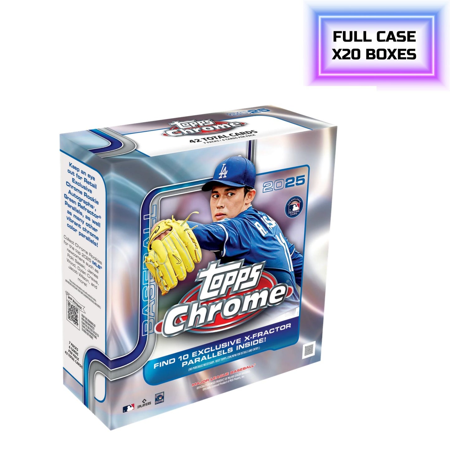 Pre Order - 2025 Topps Chrome Baseball Mega Box sealed Case (20 Boxes)