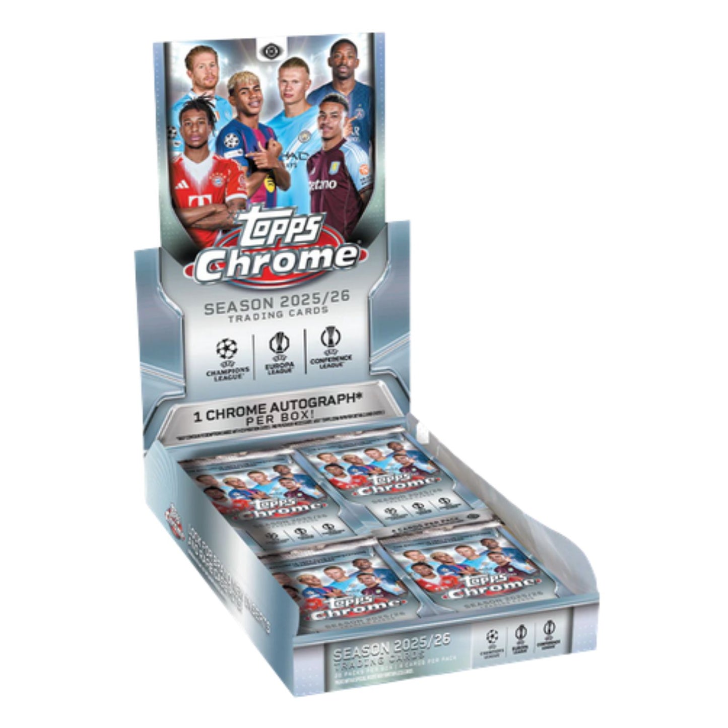 Pre Order - 2025-26 Topps Chrome UEFA Club Competitions Hobby Box